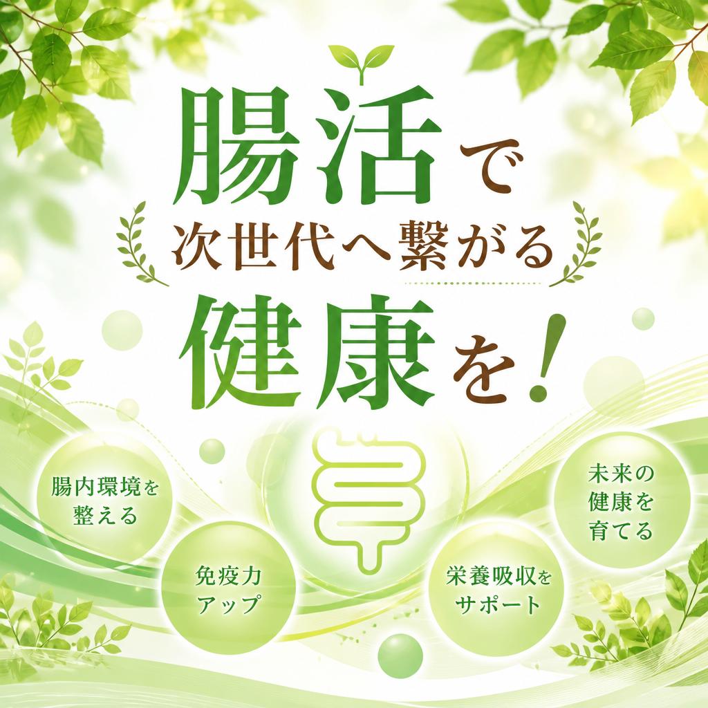 腸活で次世代へ繋がる健康を！