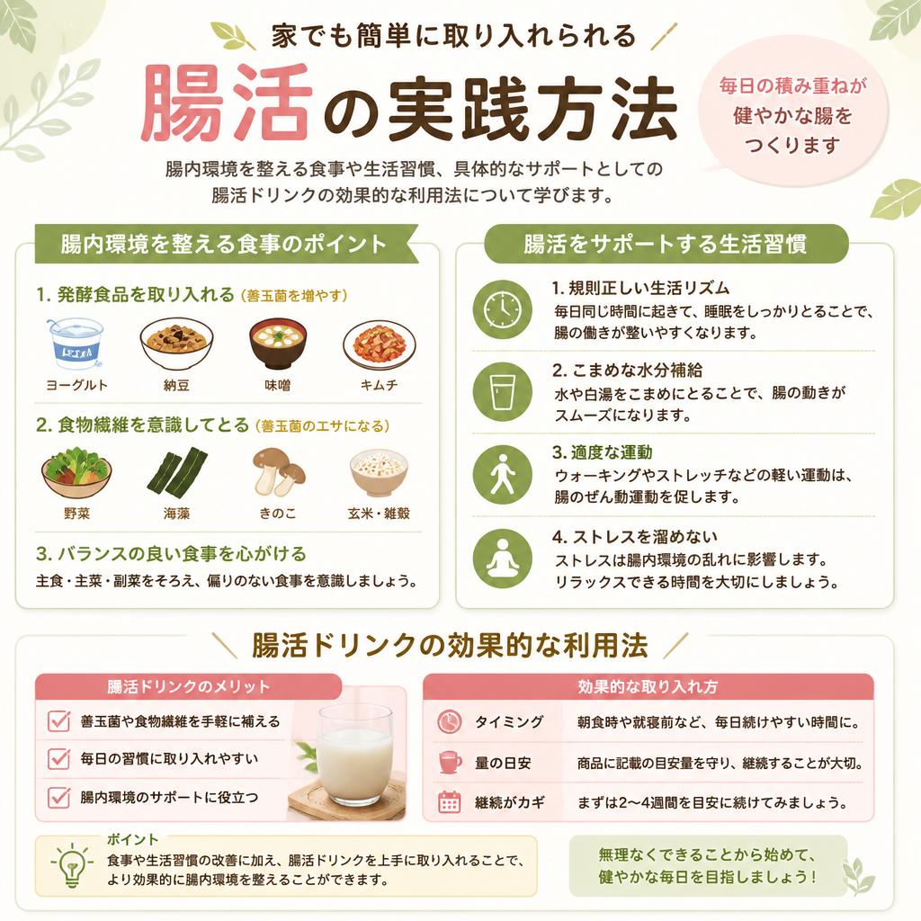 実践しやすい腸活法
