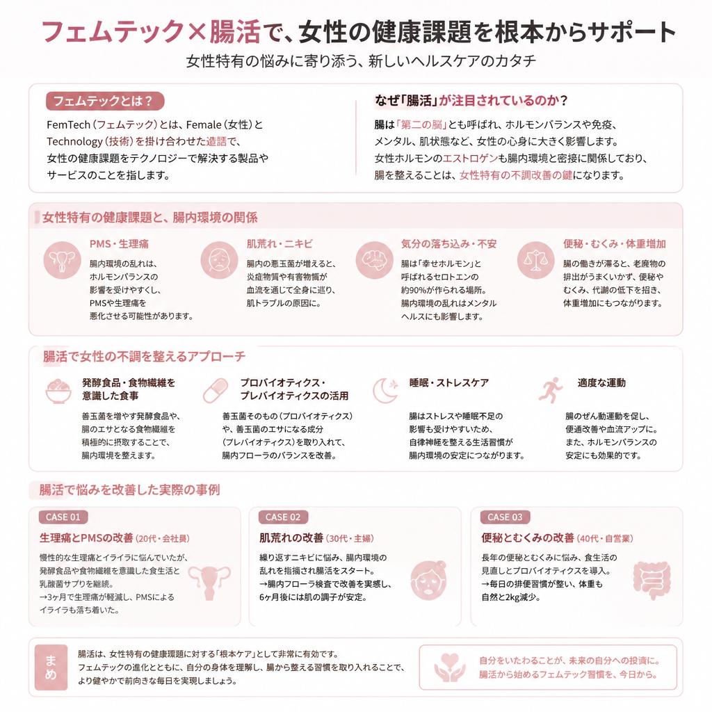フェムテックと腸活の関係性