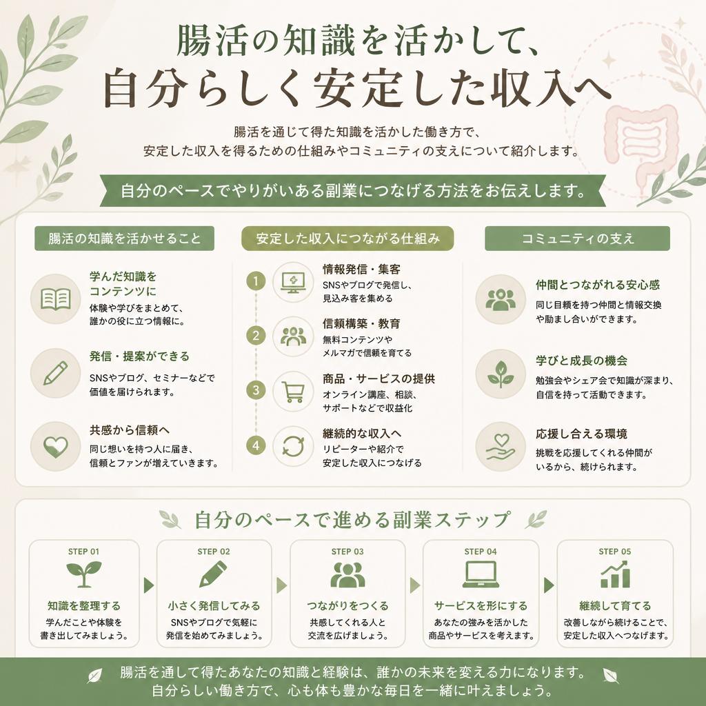 安定収入を目指せる仕組み