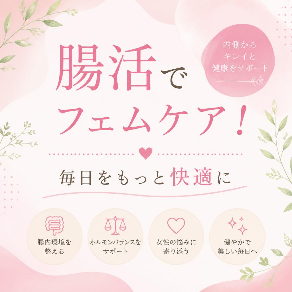 腸活でフェムケア！毎日をもっと快適に