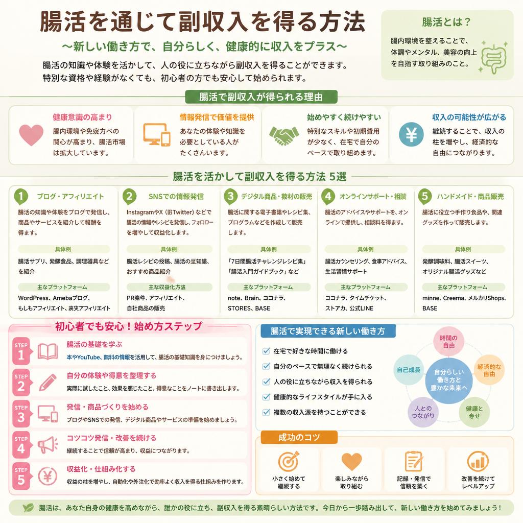 副業としての腸活の可能性