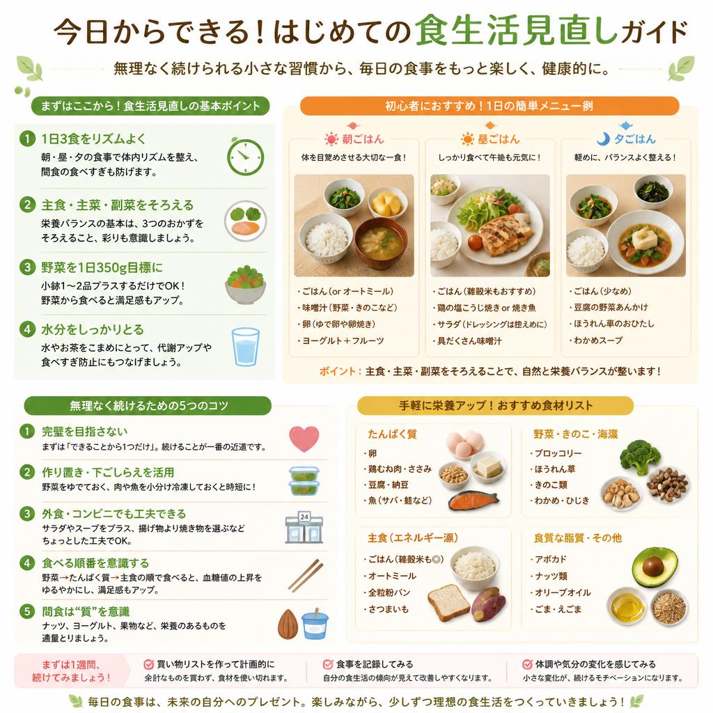 初心者でもできる食生活改善
