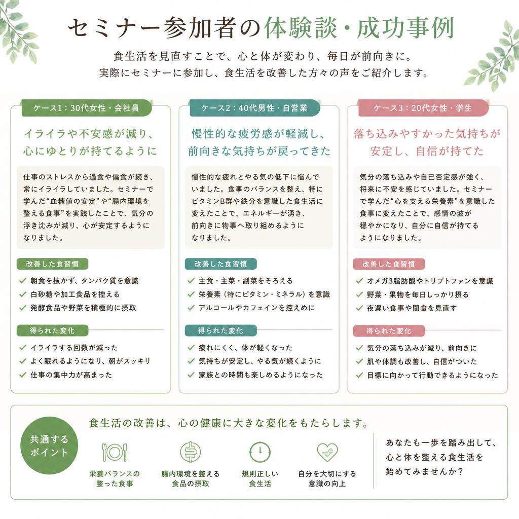 参加者の声と成功事例
