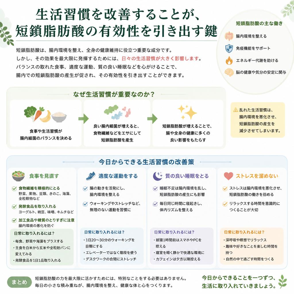 生活習慣の見直しがもたらす変化