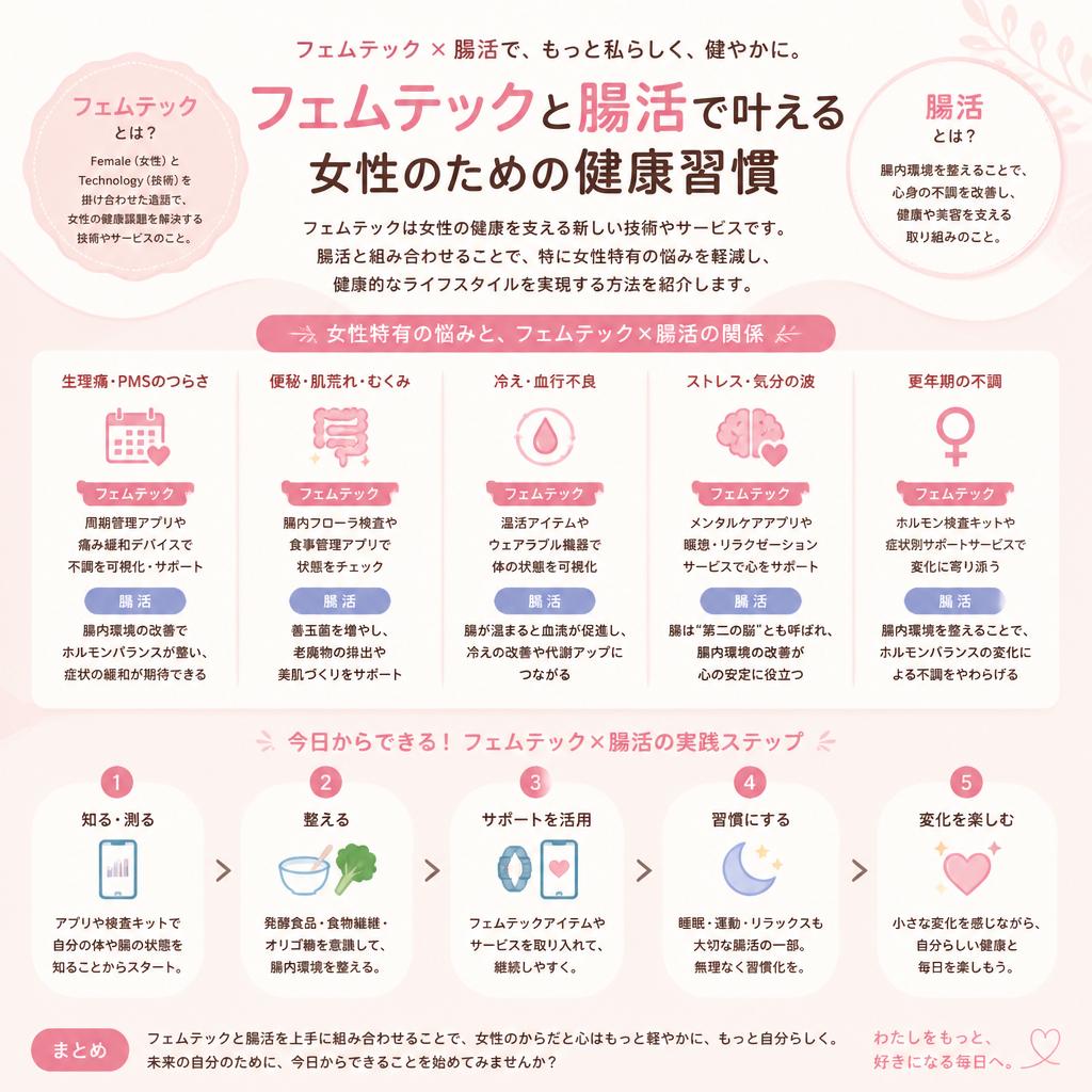フェムテックで新しい健康管理