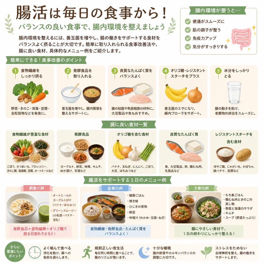 健康的な食事改善のポイント