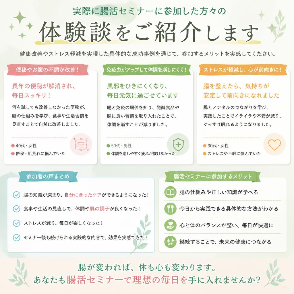 参加者の声と成功事例