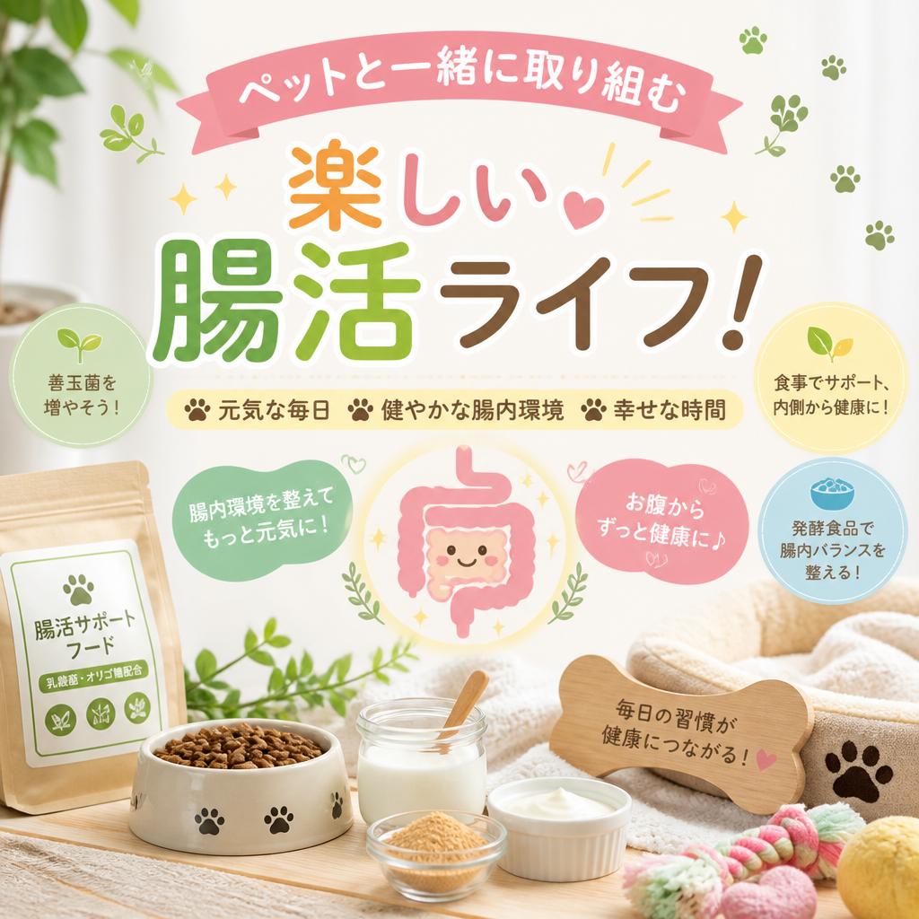 ペットと一緒に取り組む楽しい腸活ライフ！