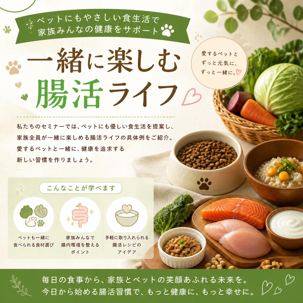 ペットと楽しむ腸活ライフ