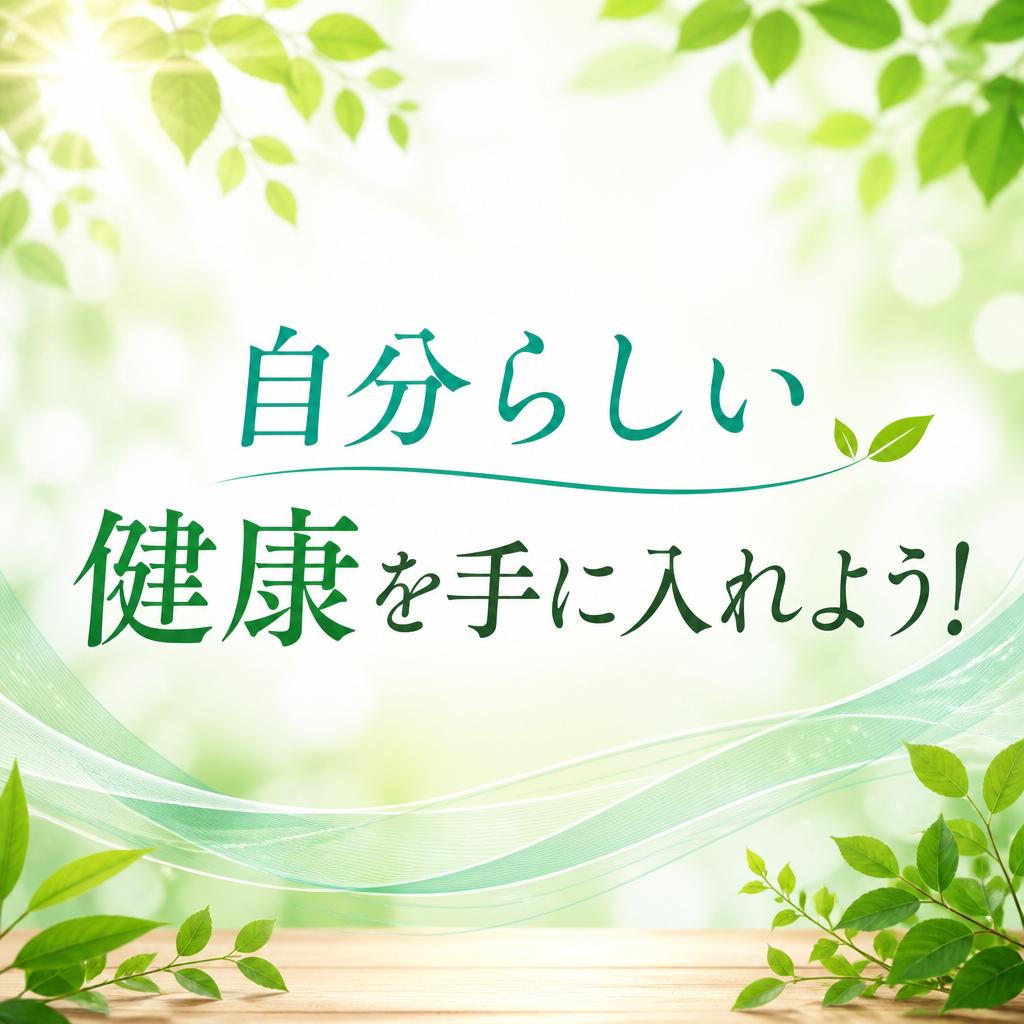 自分らしい健康を手に入れよう！