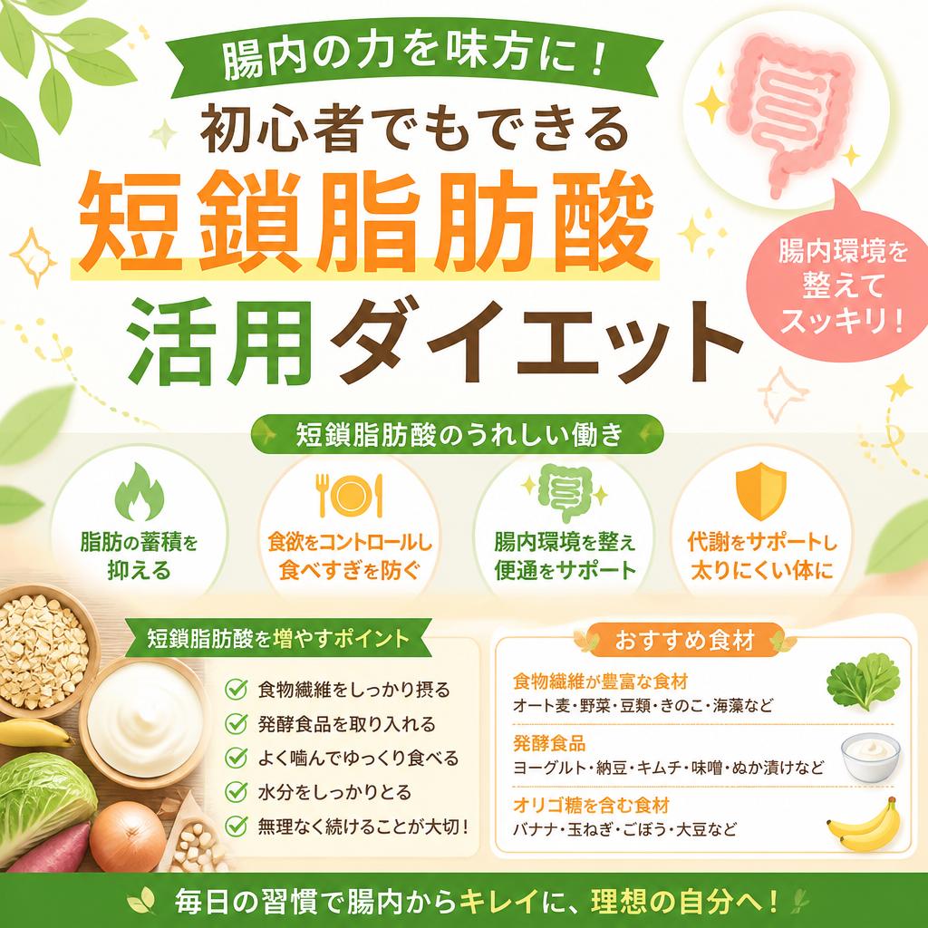 腸内の力を味方に！初心者でもできる短鎖脂肪酸活用ダイエット