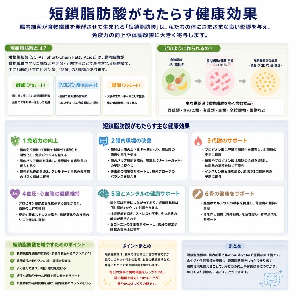 短鎖脂肪酸のメリット