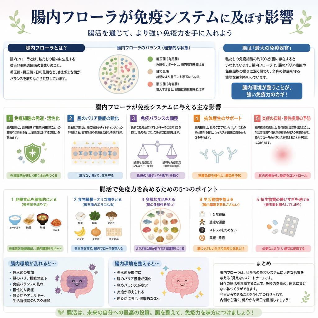 免疫力を強化するための腸活