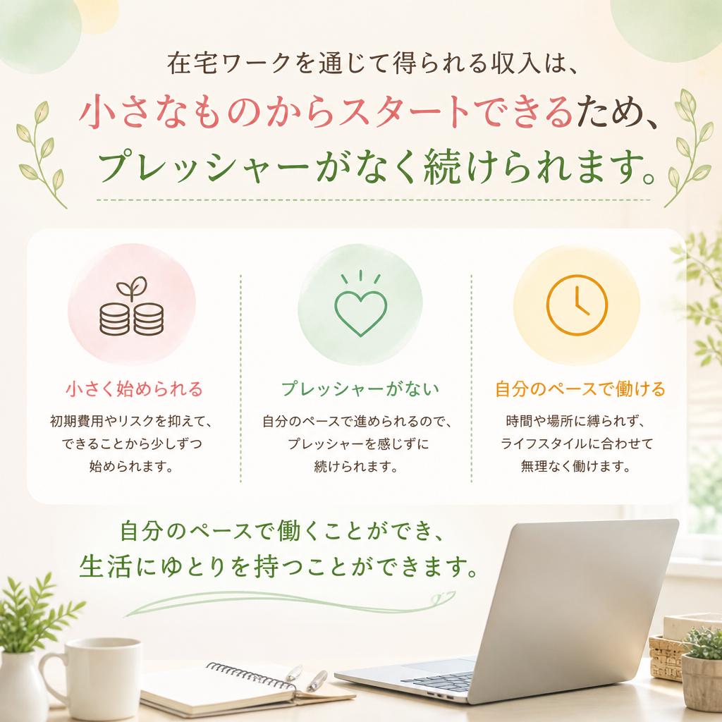 自由な時間を持ちながら収入を得る