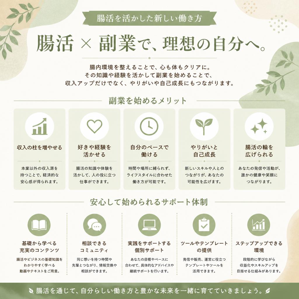 副業としての腸活の魅力