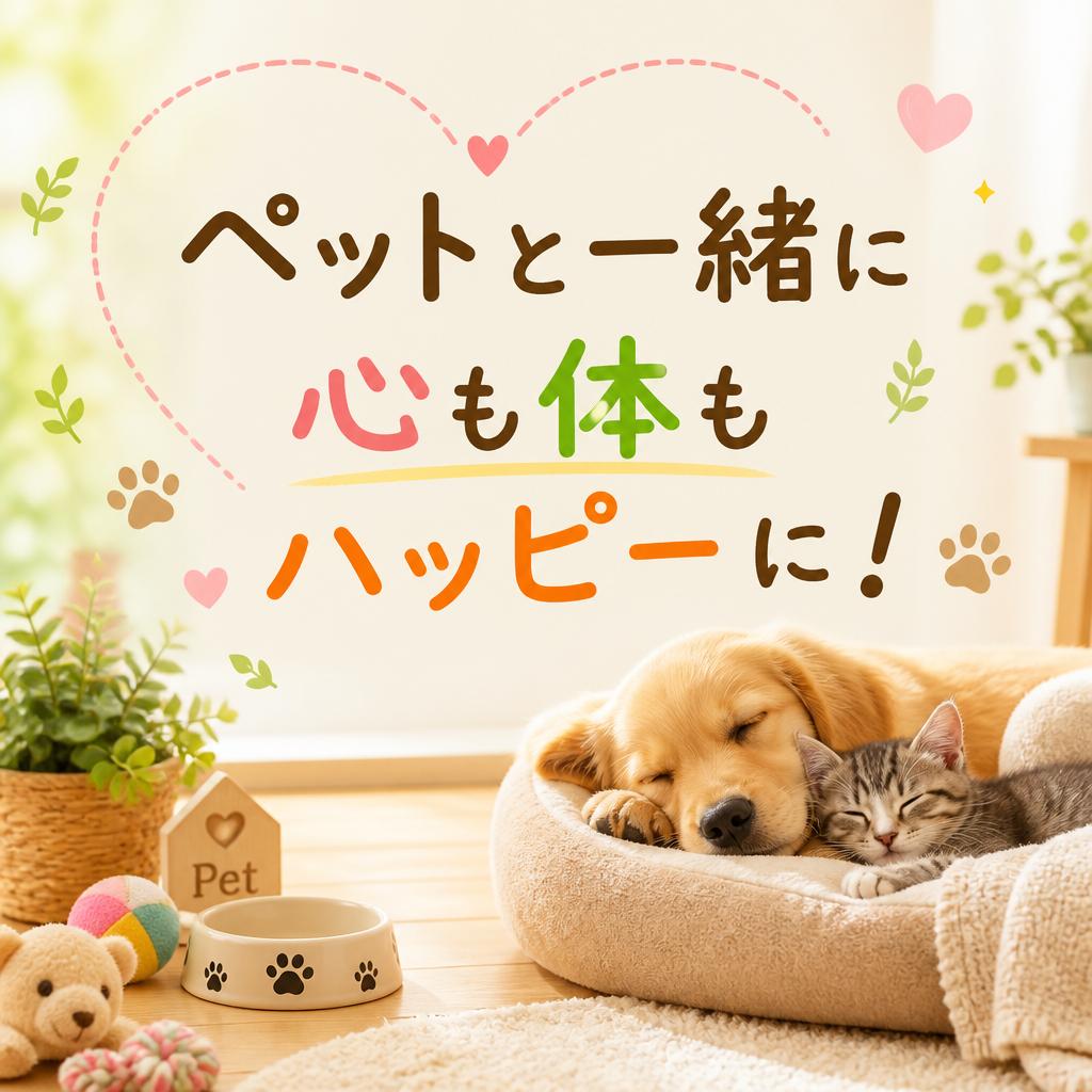 ペットと一緒に心も体もハッピーに！