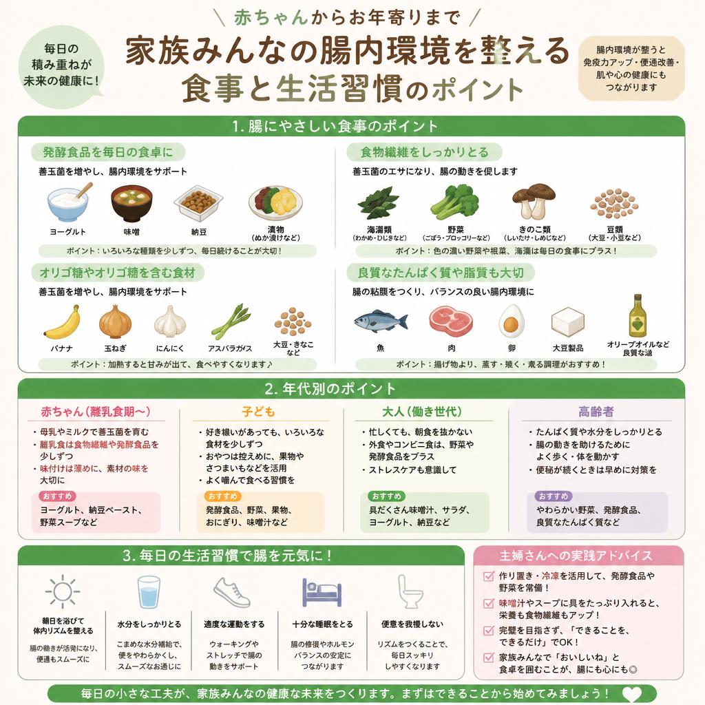 全家族の健康を支える腸活方法