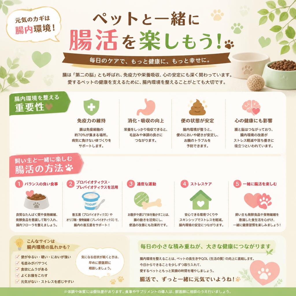 ペットも腸活に参加!
