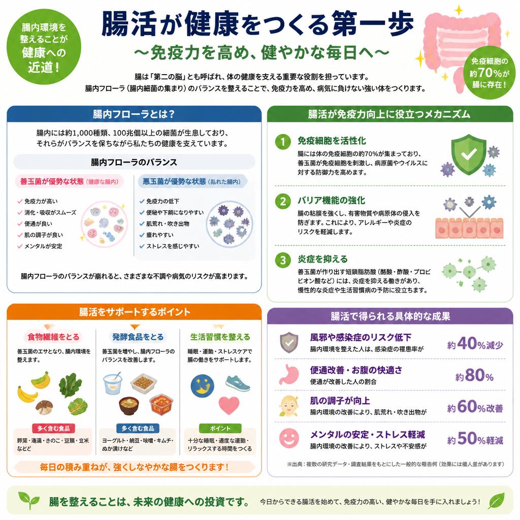 健康づくりと免疫力アップの関係