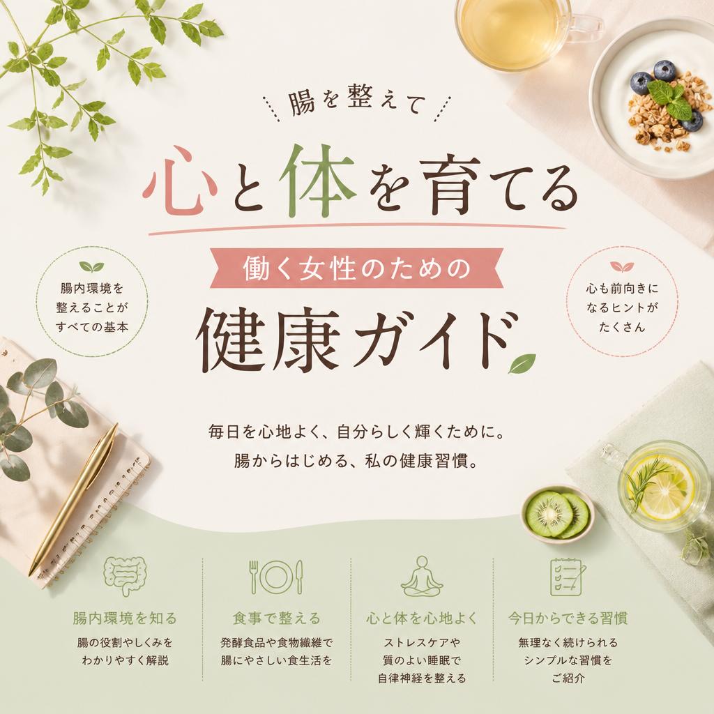 腸を整えて心と体を育てる、働く女性のための健康ガイド