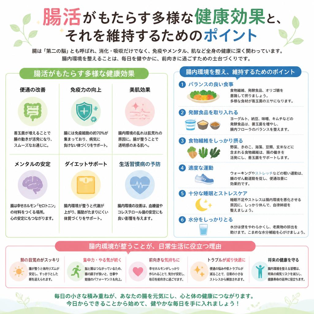 腸活のすすめと健康サポート