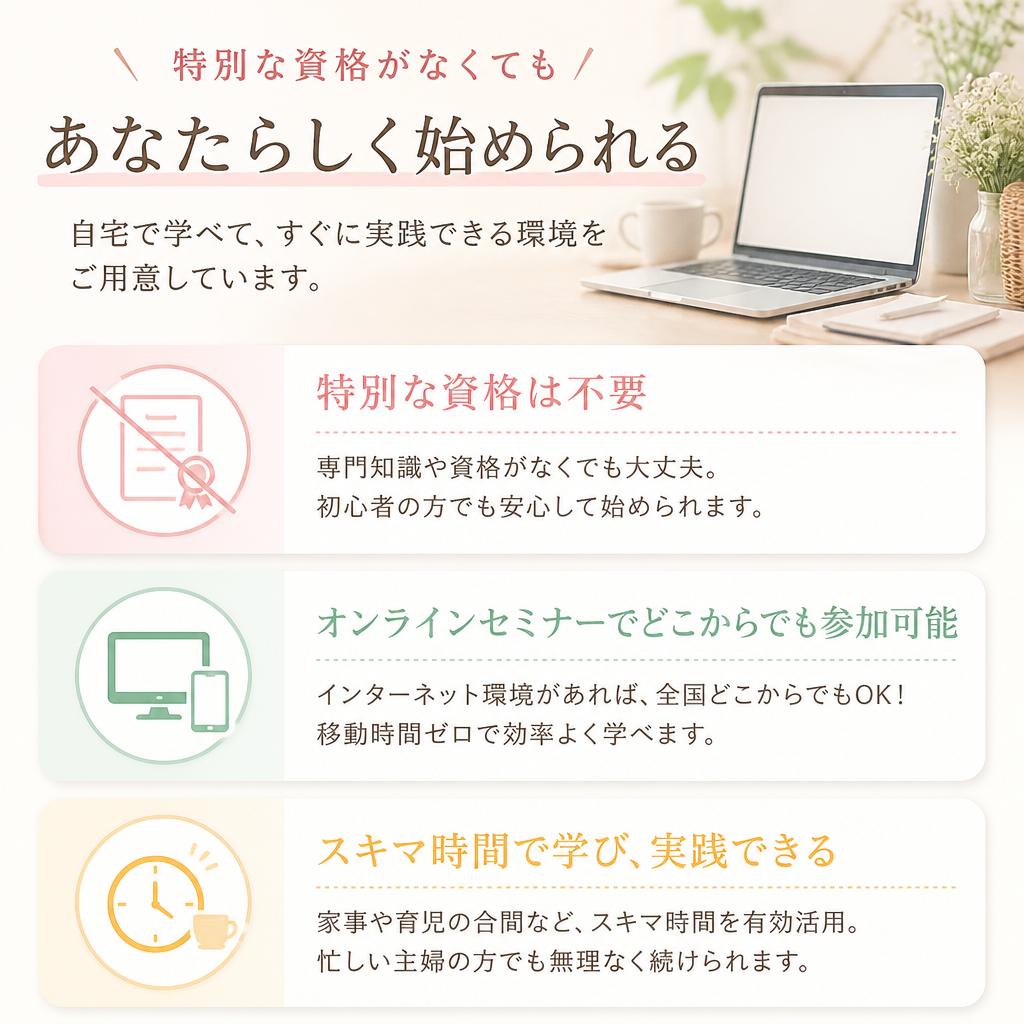 在宅でできる理由