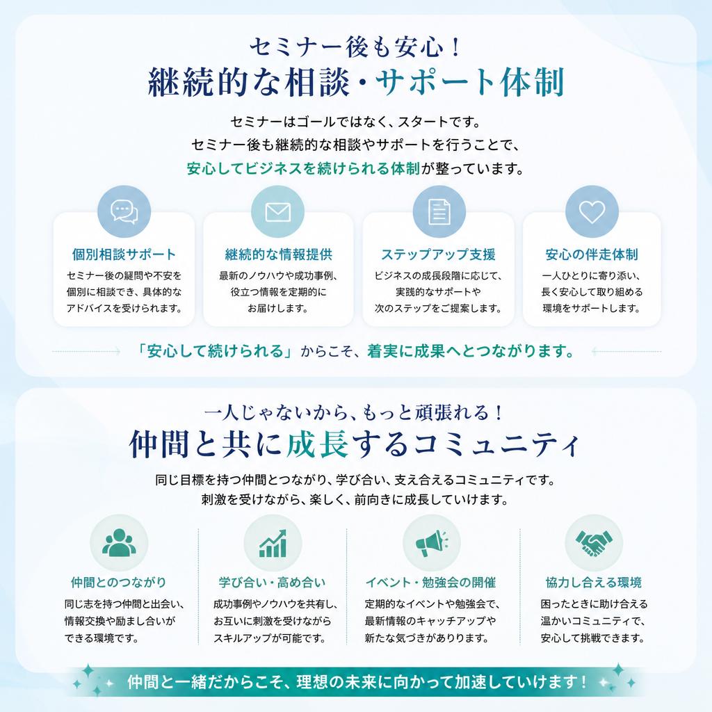 サポート体制の充実