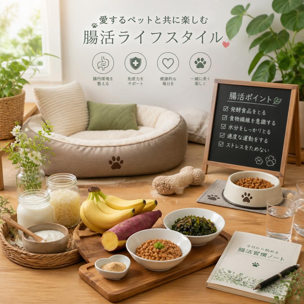 愛するペットと共に楽しむ腸活ライフスタイル