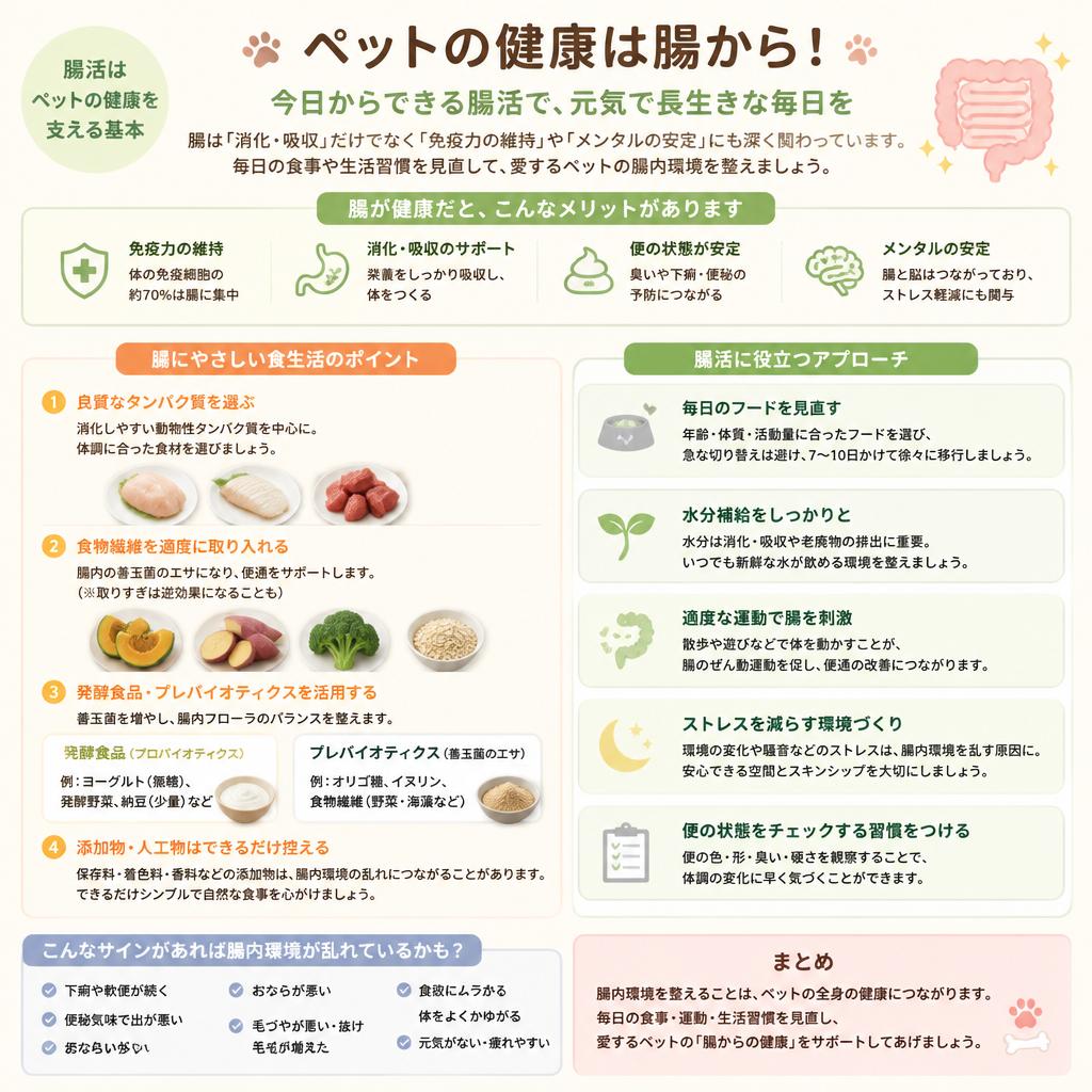 ペットも対象！腸活のメリット