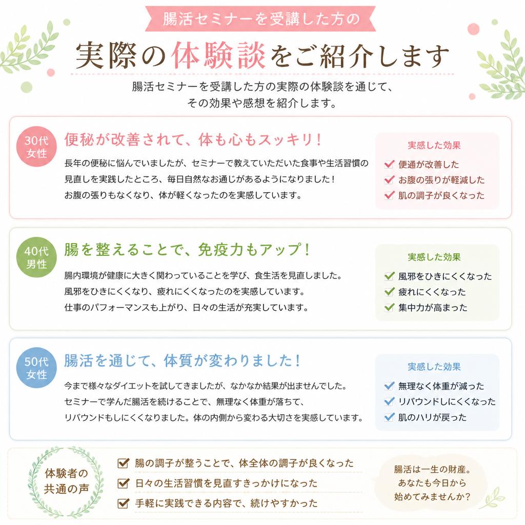 受講者の体験談