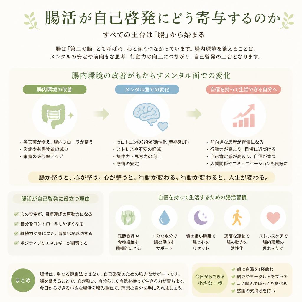 自己啓発と腸活の関係