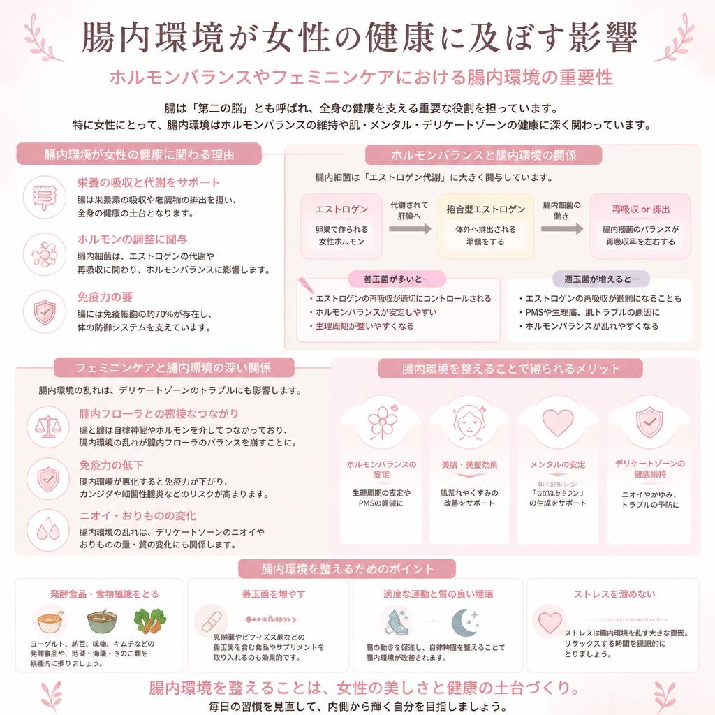 女性の健康と腸内環境の関係