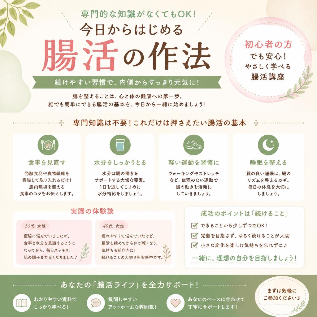 健康初心者でも実践できる！