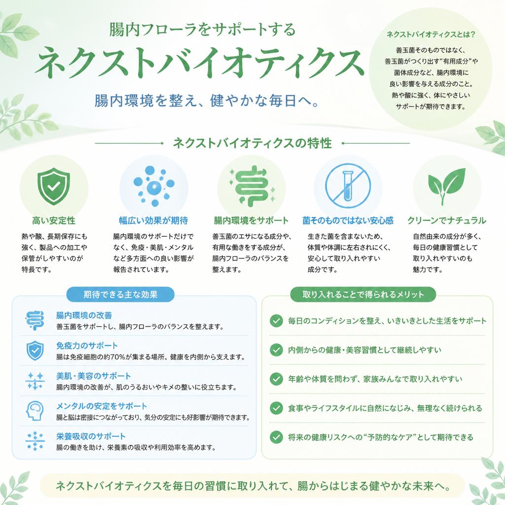 ネクストバイオティクスの効果