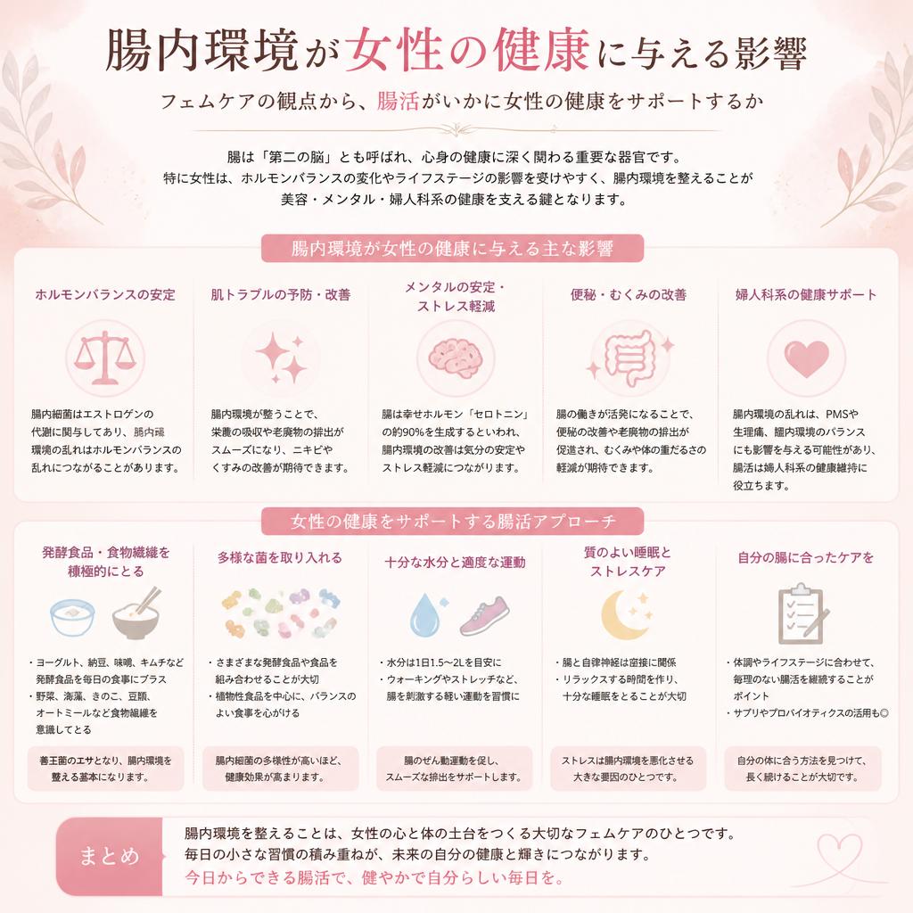 腸活とフェムケアの関係