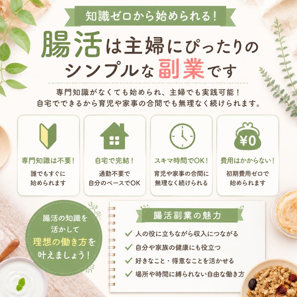 シンプルな副業としての腸活